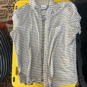 Goodfellow & Co Blue and White Striped Shirt